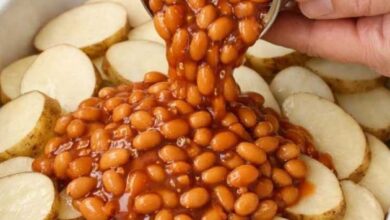 4-Ingredient Amish Baked Bean & Potato Casserole