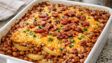 Baked Bean Potato Casserole