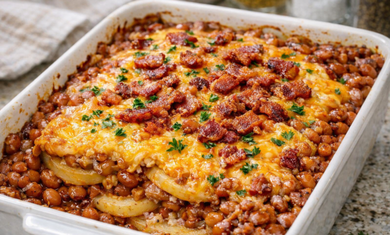 Baked Bean Potato Casserole