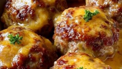 Baked Cheesy Meat Patties