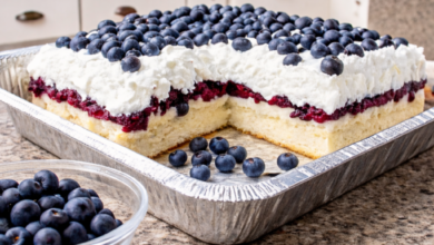 Blueberry Cloud Cake