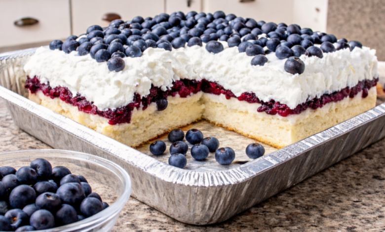 Blueberry Cloud Cake