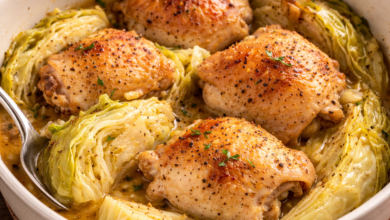 Buttered Cabbage and Chicken