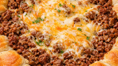 Cheesy Taco Crescent Pie