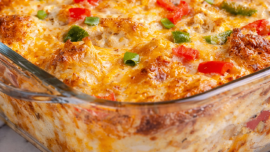 Chicken Taco Cottage Cheese Bake