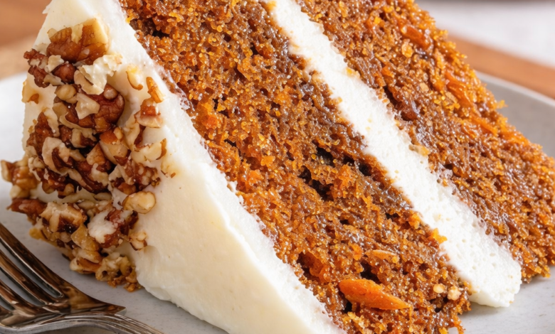 Classic Homemade Carrot Cake with Cream Cheese Frosting