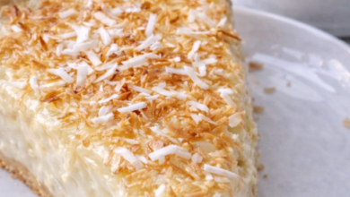 Coconut Magic Custard Pie