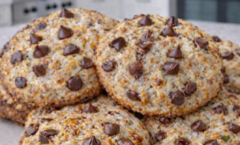 Cottage Cheese Banana Chocolate Chip Breakfast Cookies