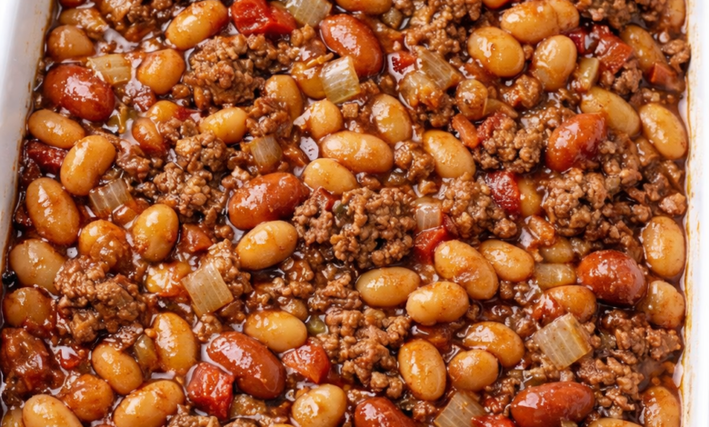 Cowboy Beans and Beef Casserole