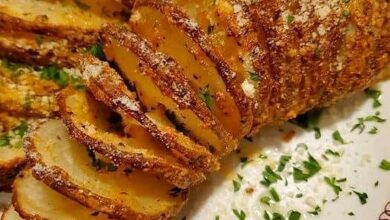 Crispy Sliced Baked Potatoes