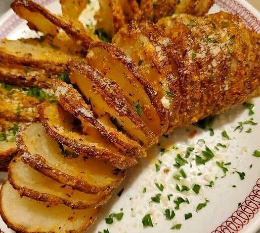 Crispy Sliced Baked Potatoes