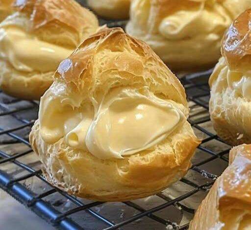 Custard-Filled Cream Puffs