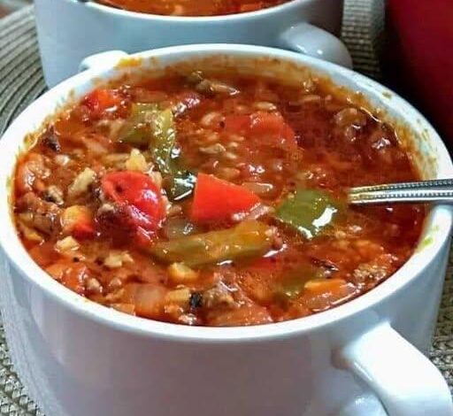 Easy Stuffed Pepper Soup