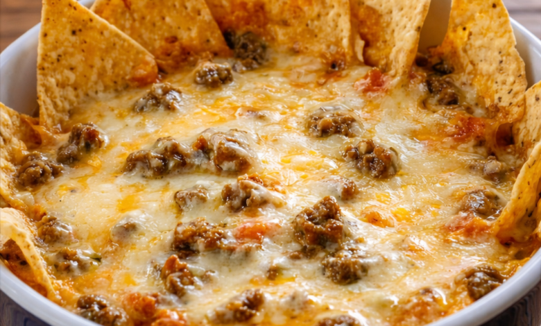 Hot Sausage Beer Cheese Dip