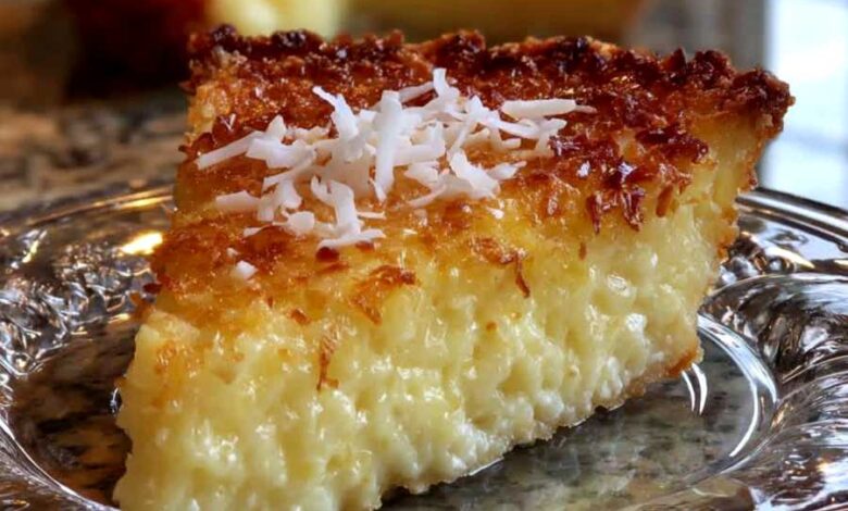 IMPOSSIBLE COCONUT CUSTARD PIE