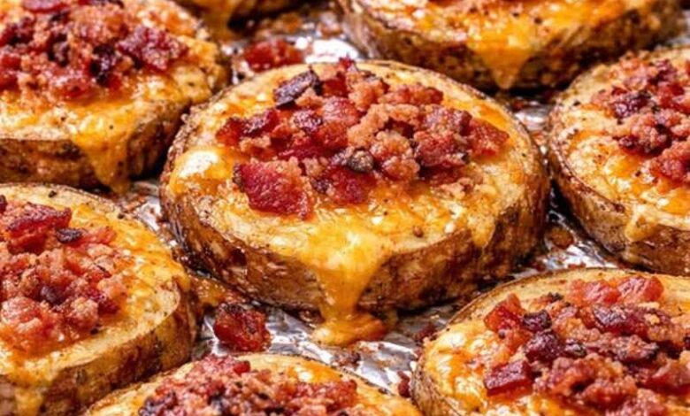 Loaded Cheesy Bacon Potato Rounds
