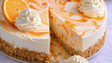 No-Bake Orange Creamsicle Cheesecake