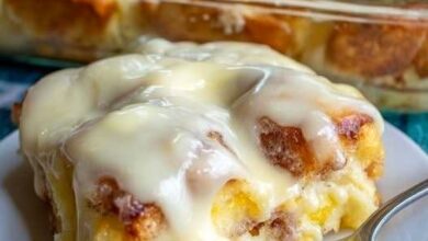 Overnight Orange Roll Casserole