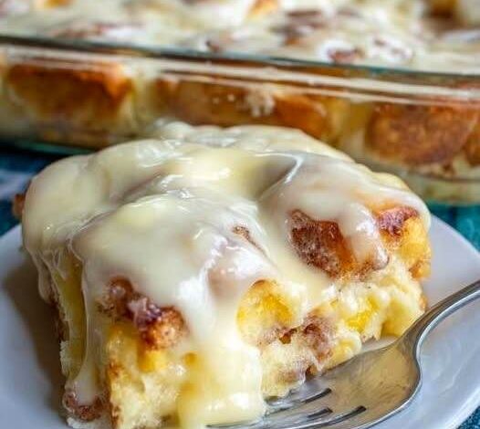 Overnight Orange Roll Casserole