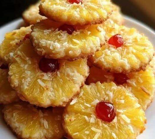Pineapple Upside-Down Sugar Cookies