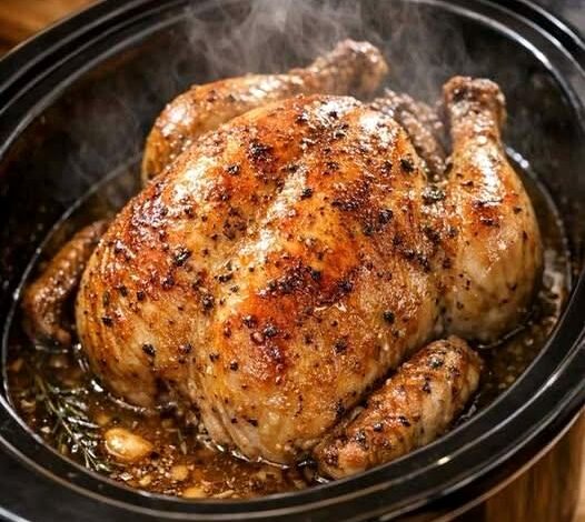 Slow Cooker Whole Chicken