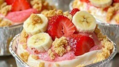 Strawberry Cheesecake Banana Pudding