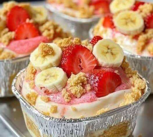 Strawberry Cheesecake Banana Pudding