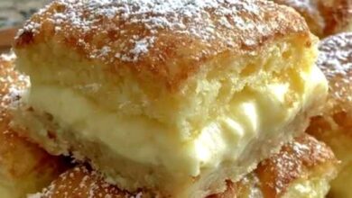 Vanilla Custard Cream Squares