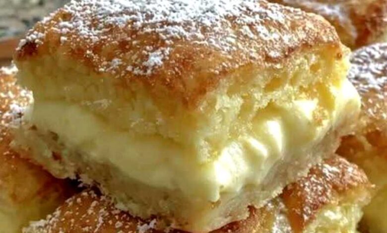 Vanilla Custard Cream Squares