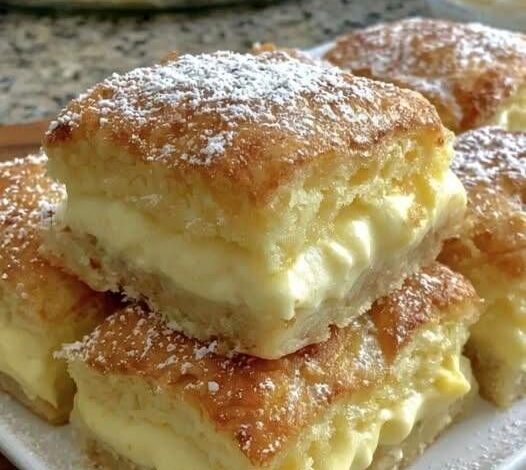 Vanilla Custard Cream Squares