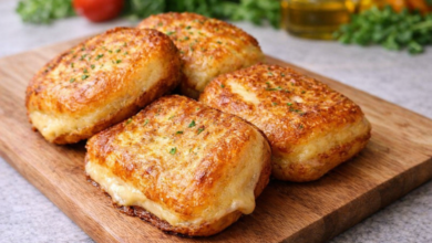 Crispy Stuffed Potato & Cheese Parcels