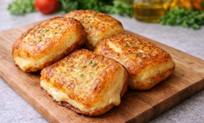 Crispy Stuffed Potato & Cheese Parcels