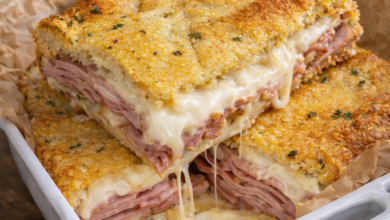 Ham and Cheese Crescent Bake